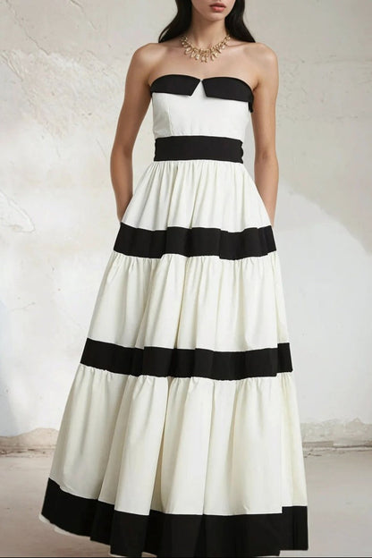 Sandrine pleated bow-embellished maxi dress