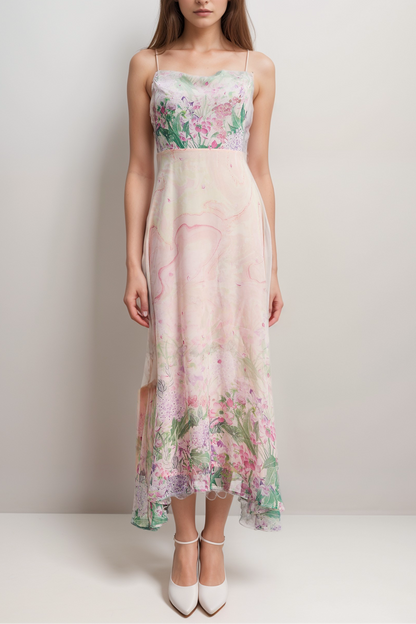 Priscille floral-print midi dress