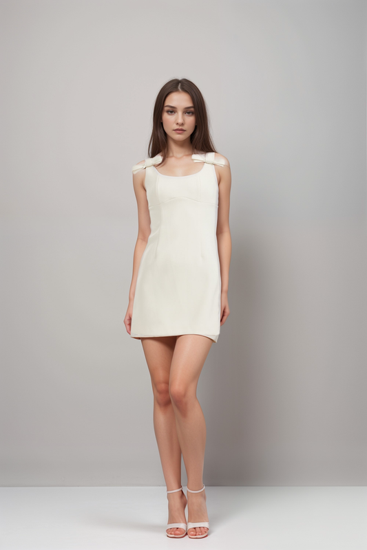 Ellica bow-detail mini dress