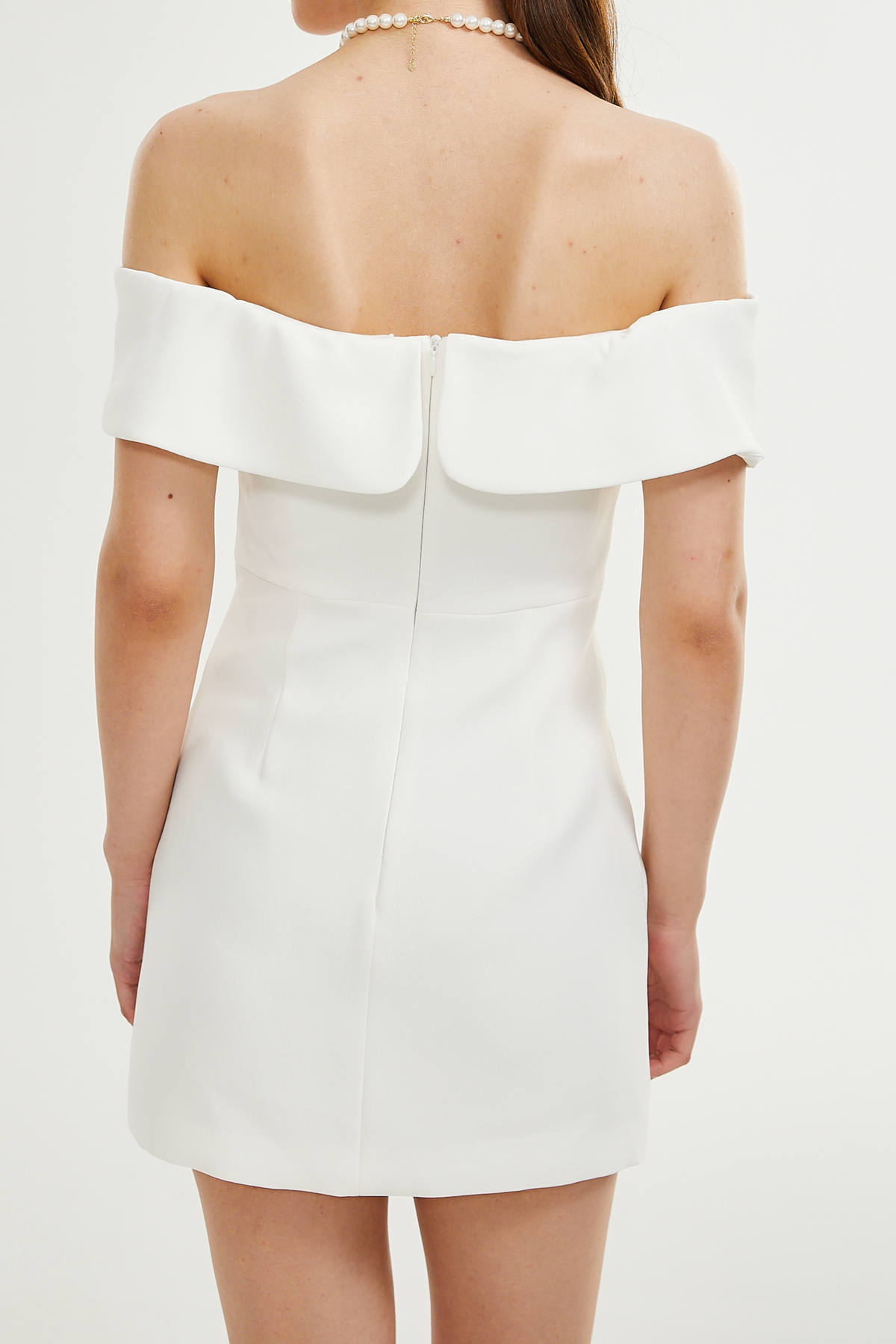 Victoire bow-detail off-shoulder dress