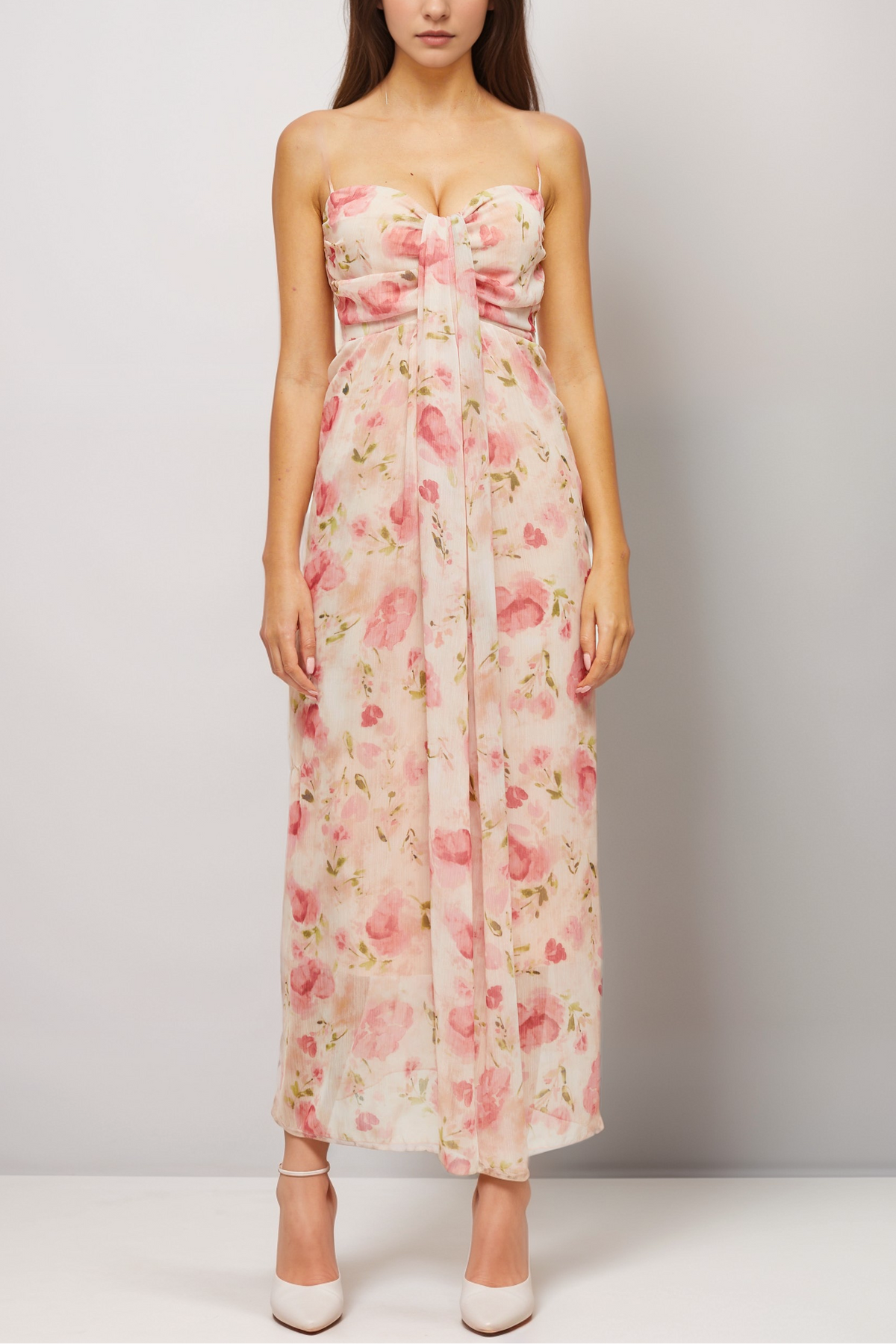 Sylvie floral-print midi dress