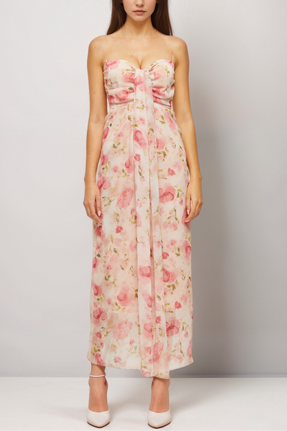 Sylvie floral-print midi dress