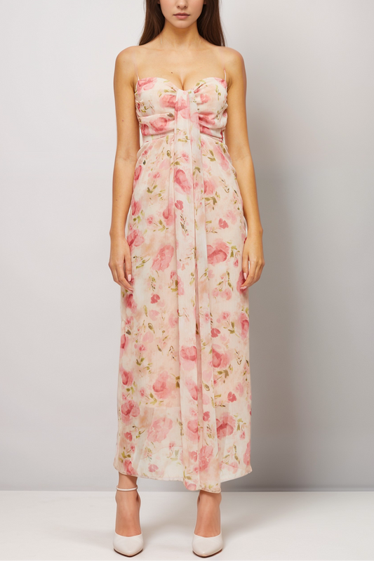 Sylvie floral-print midi dress