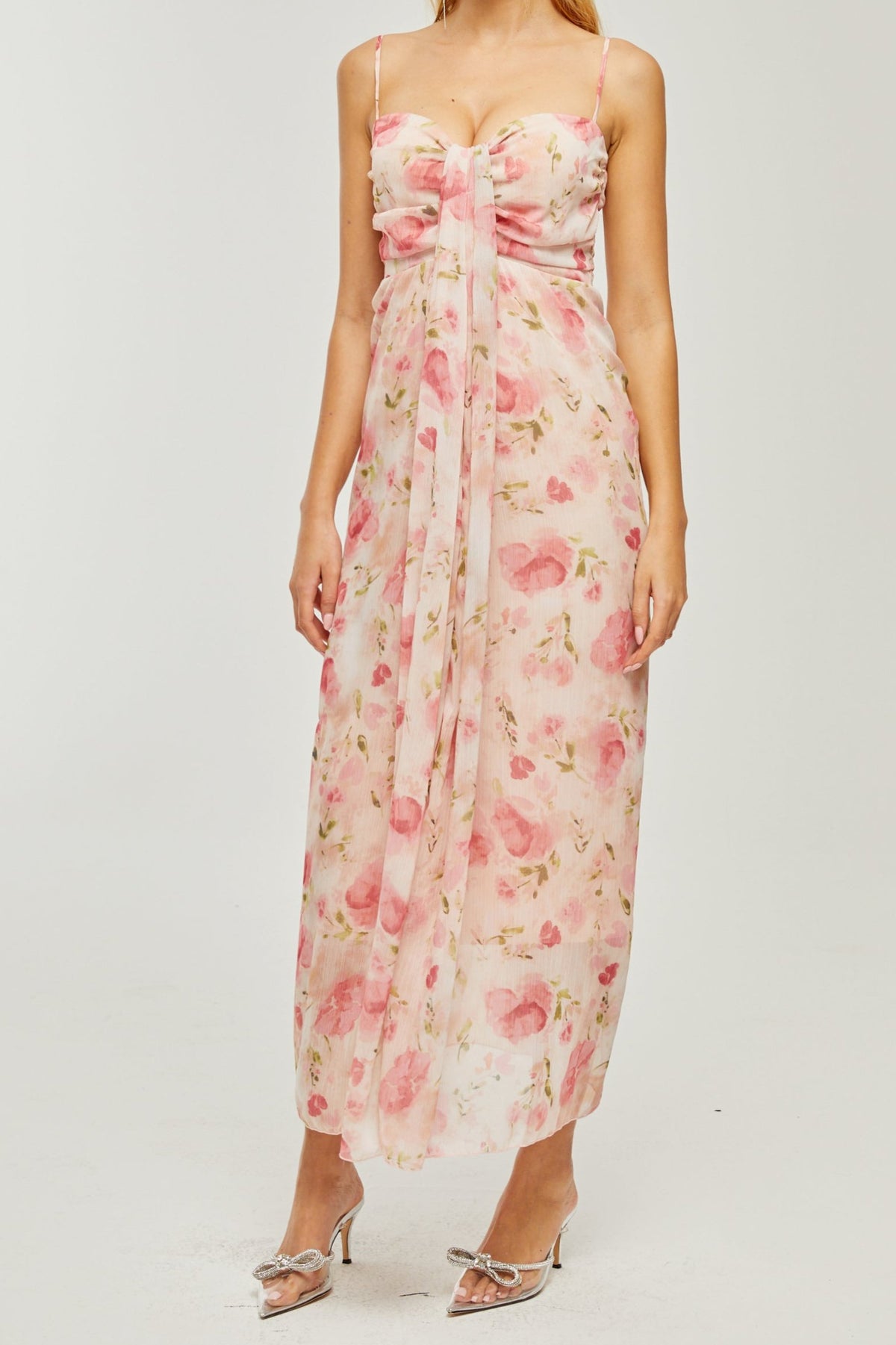 Sylvie floral-print midi dress