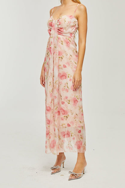 Sylvie floral-print midi dress