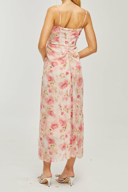 Sylvie floral-print midi dress