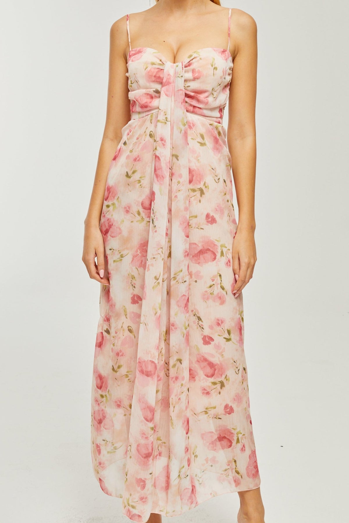 Sylvie floral-print midi dress