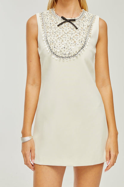 Caribe sequin-embellished mini dress