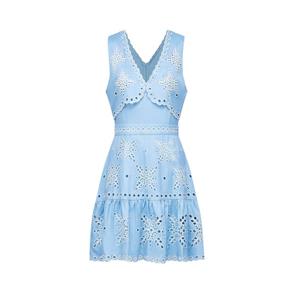 Holly broderie-anglaise mini dress