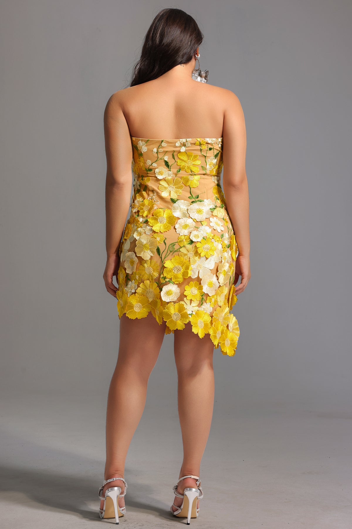 Kimmi Sleeveless Flowers Mini Dress