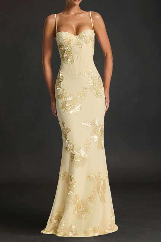 Nefertiti Maxi Dress - Lemon
