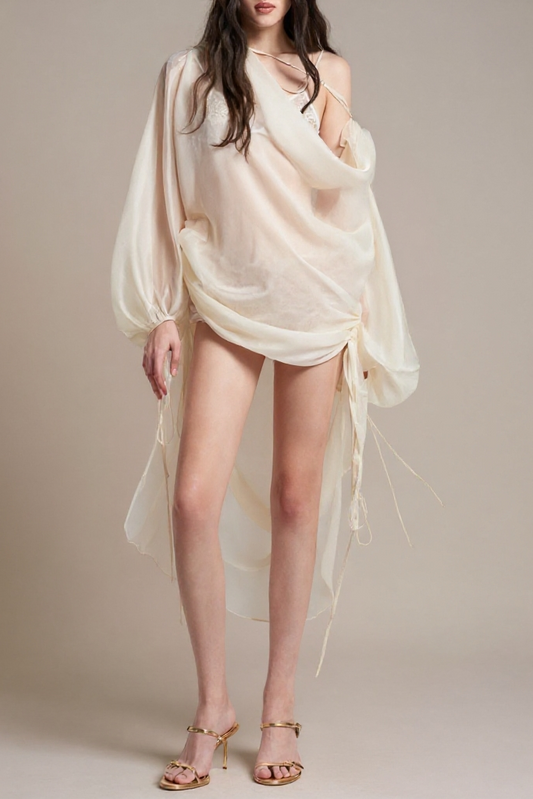 Bada Drape Blouse Two Piece Set
