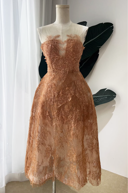 HONEY BEADED LACE DRESS