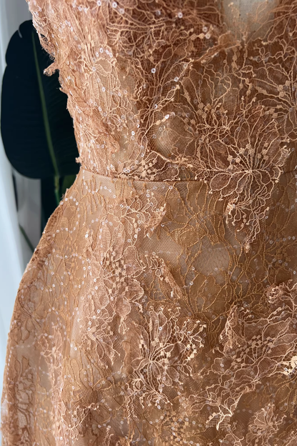 HONEY BEADED LACE DRESS