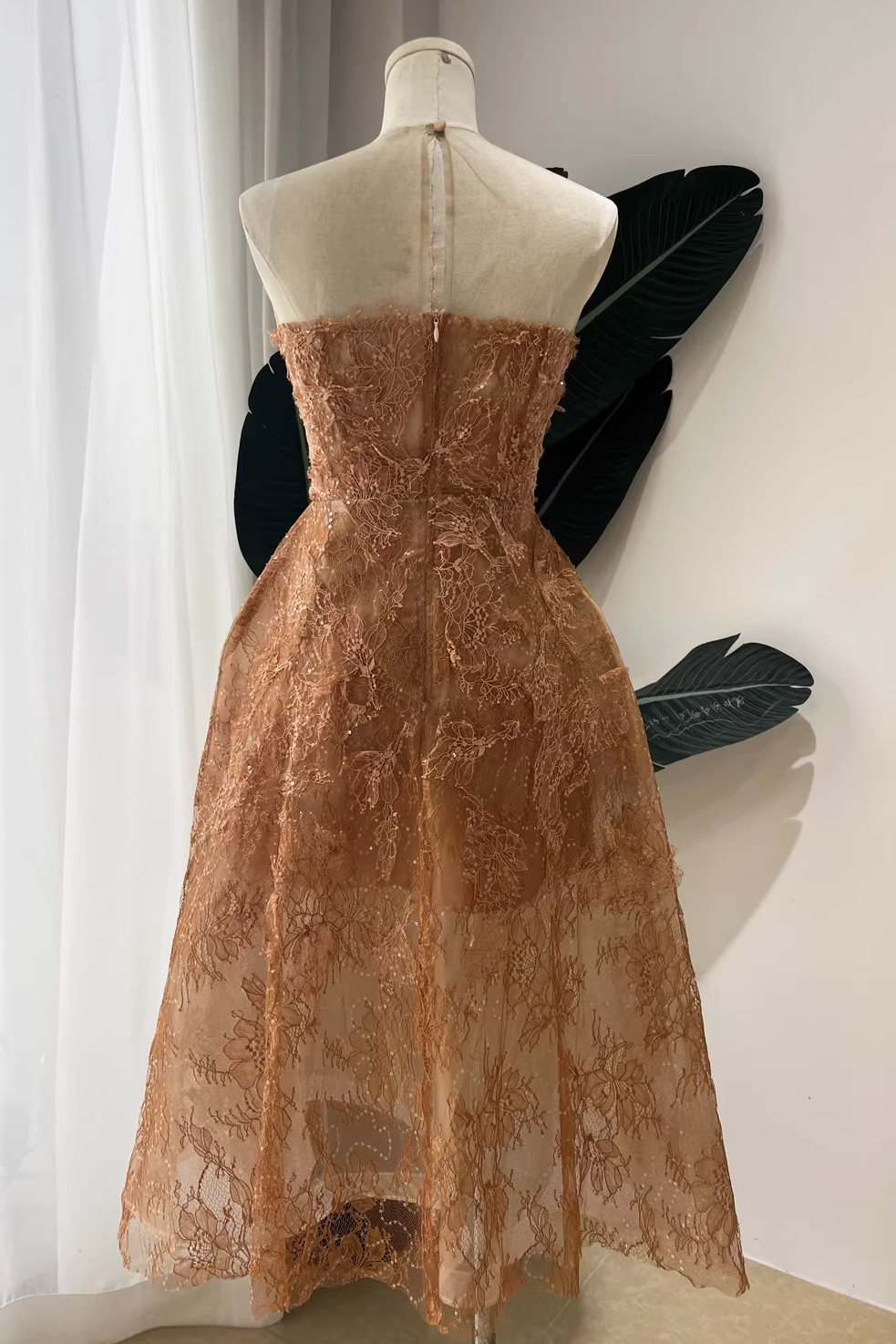 HONEY BEADED LACE DRESS