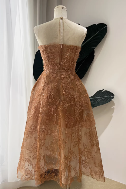 HONEY BEADED LACE DRESS