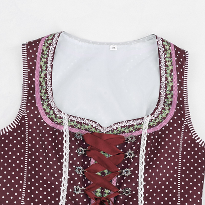 Women’s Oktoberfest Dirndl Dress Traditional Bavarian midi dress
