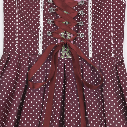 Women’s Oktoberfest Dirndl Dress Traditional Bavarian midi dress