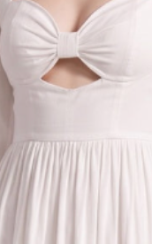 White Cotton Poplin A-Line Maxi Dress with Eyelet Embroidery