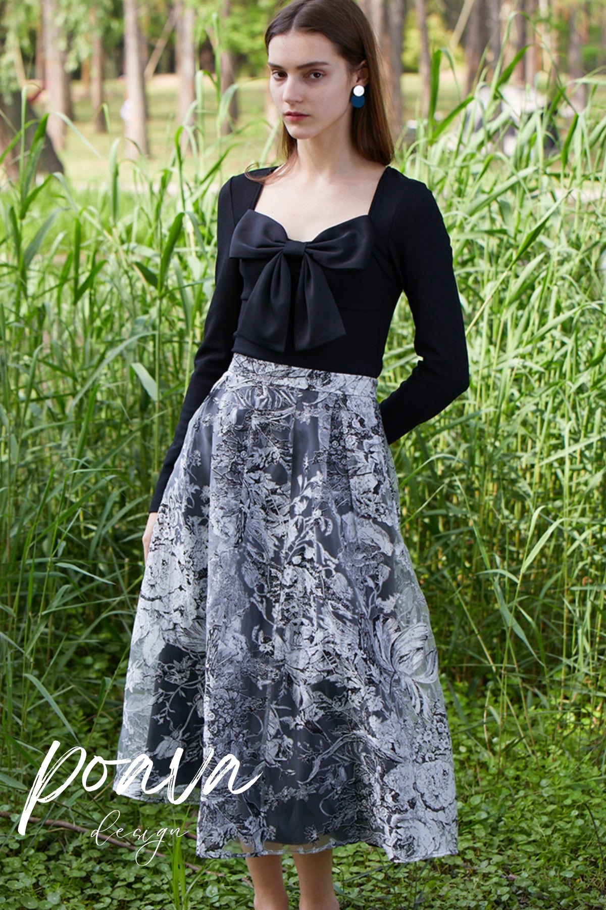 Floral mesh skirts