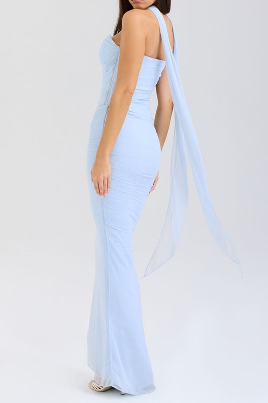 Bluebell Fluted Hem Maxi Skirt