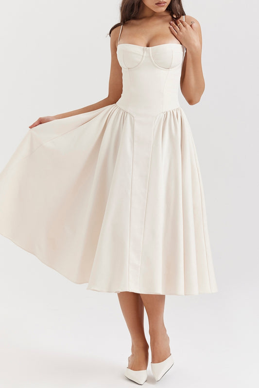 VINTAGE CREAM CORSET SUNDRESS