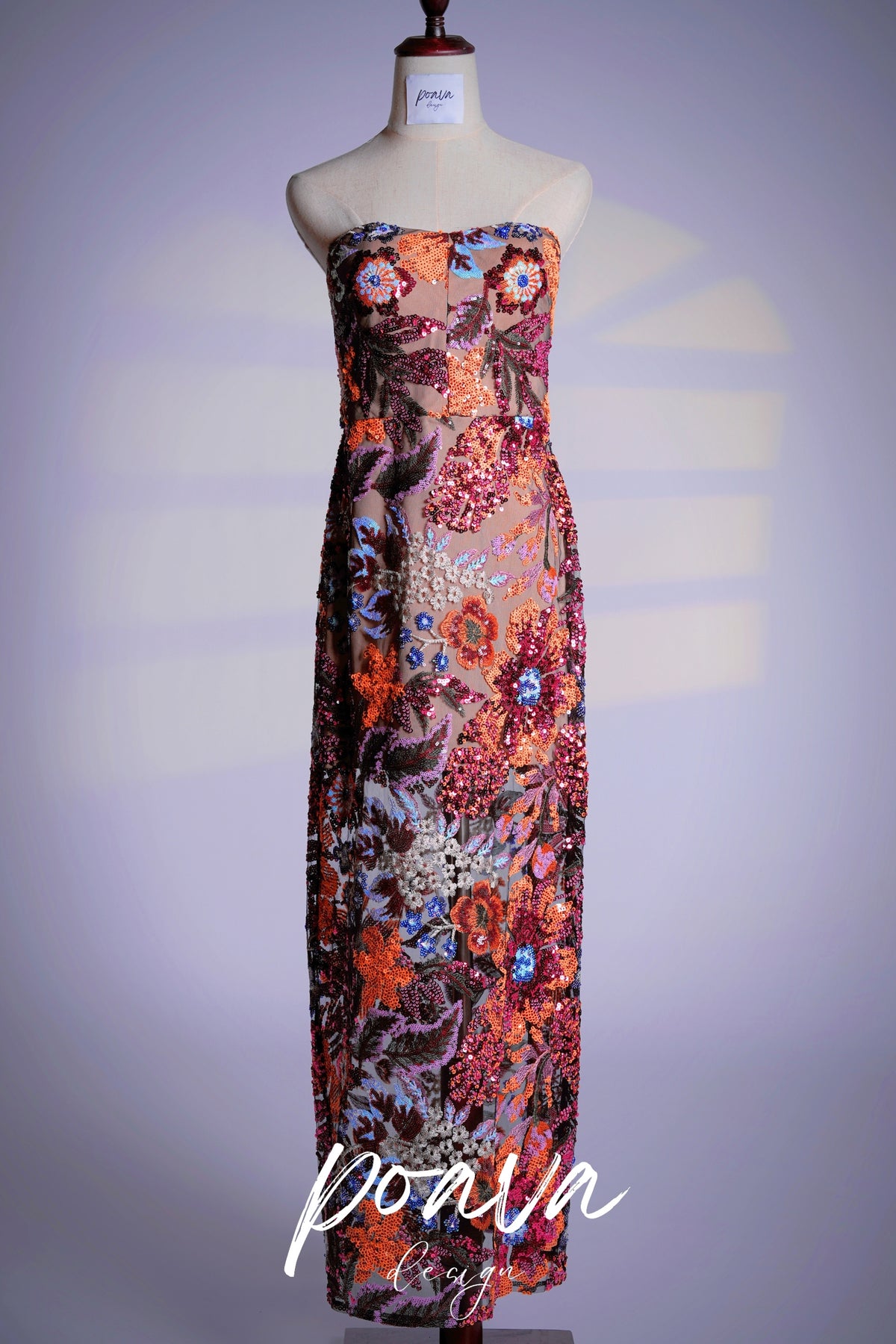 Thérèse sequin-embellished multicolour midi dress