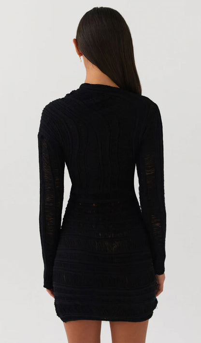 Hollow Out  Mini Dress