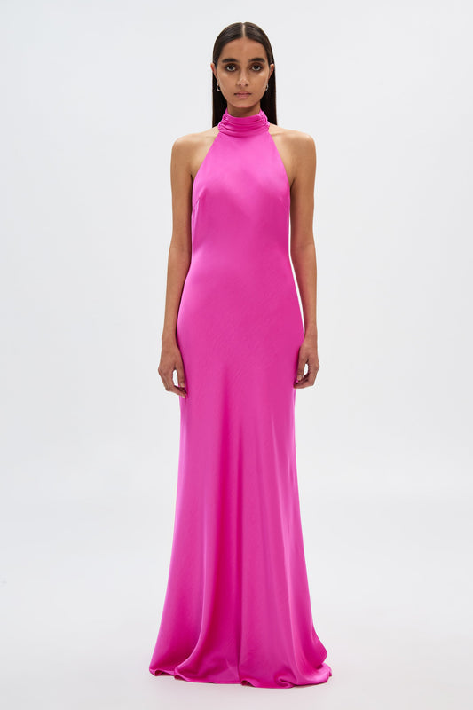 THE 'EVIANNA' SATIN DRESS