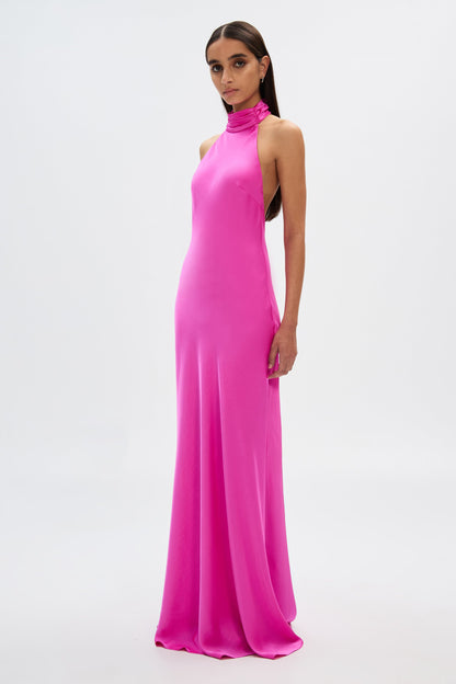 THE 'EVIANNA' SATIN DRESS