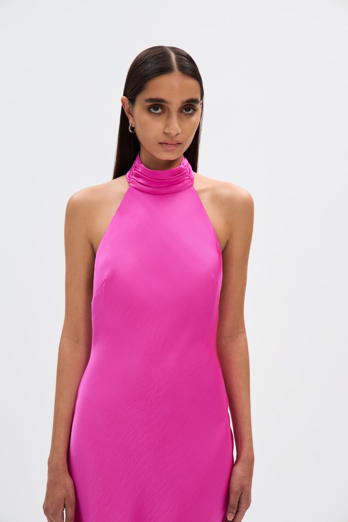 THE 'EVIANNA' SATIN DRESS