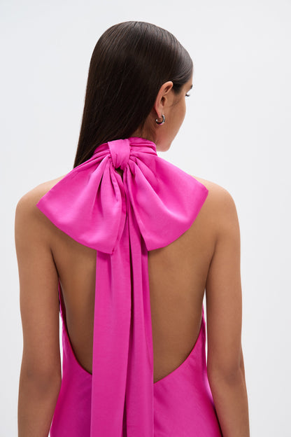 THE 'EVIANNA' SATIN DRESS