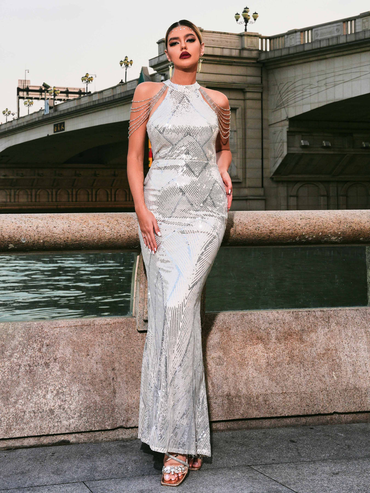 Sequin Mermaid Cocktail Dress