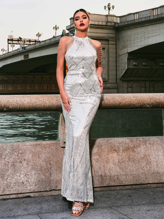 Sequin Mermaid Cocktail Dress