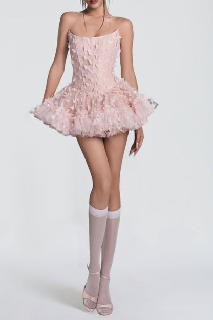 Adara Butterfly Corset Mini Dress