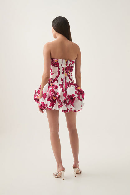 Violette Bubble Hem Mini Dress