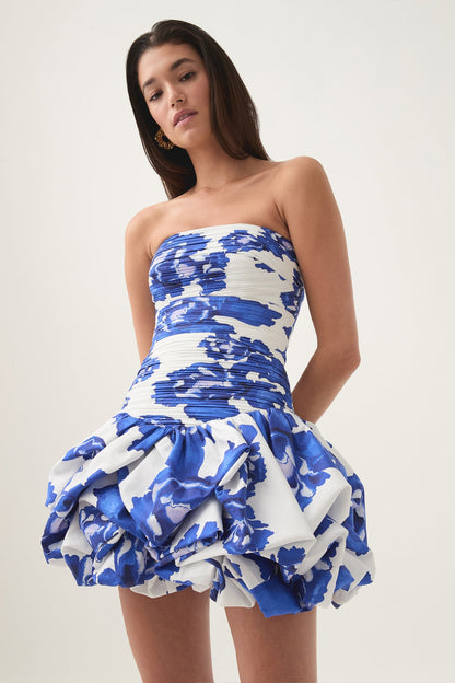 Violette Bubble Hem Mini Dress