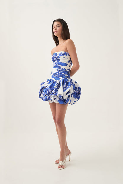 Violette Bubble Hem Mini Dress