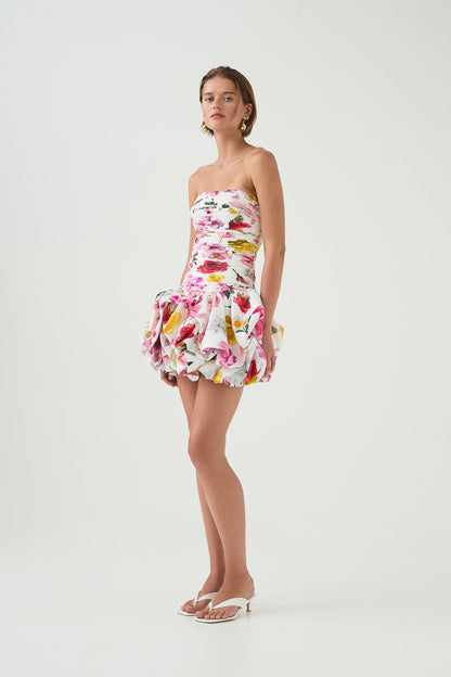 Violette Bubble Hem Mini Dress