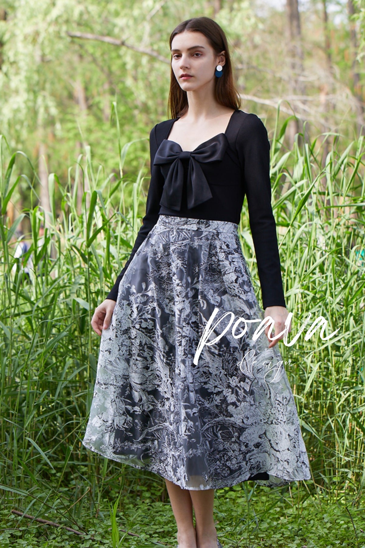 Floral mesh skirts
