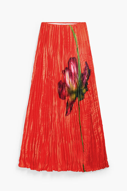 Floral texture skirt