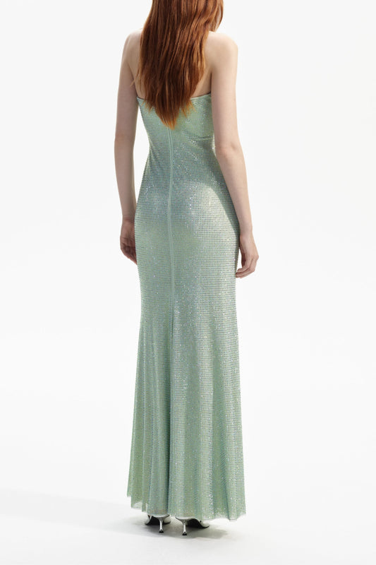 Mermaid embellished maxi dress