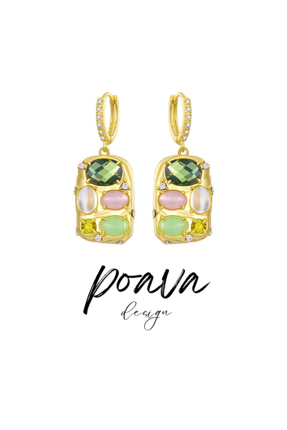 Rhinestone Embellished earrings