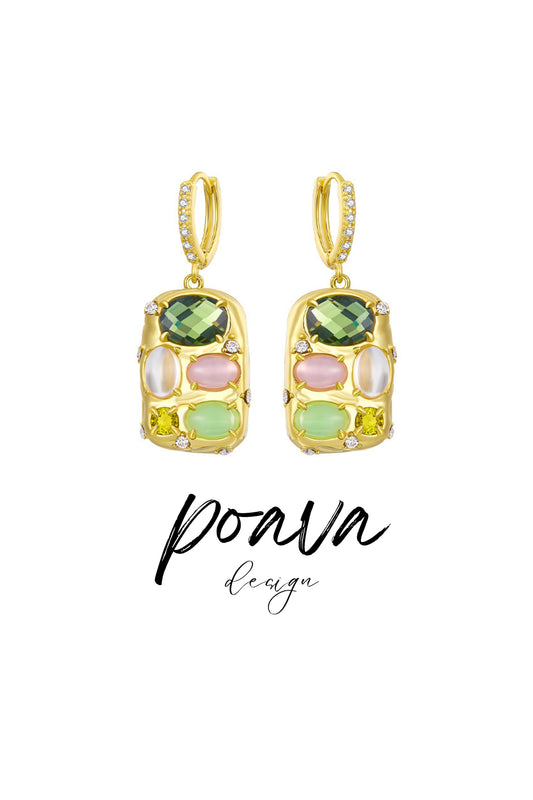 Rhinestone Embellished earrings