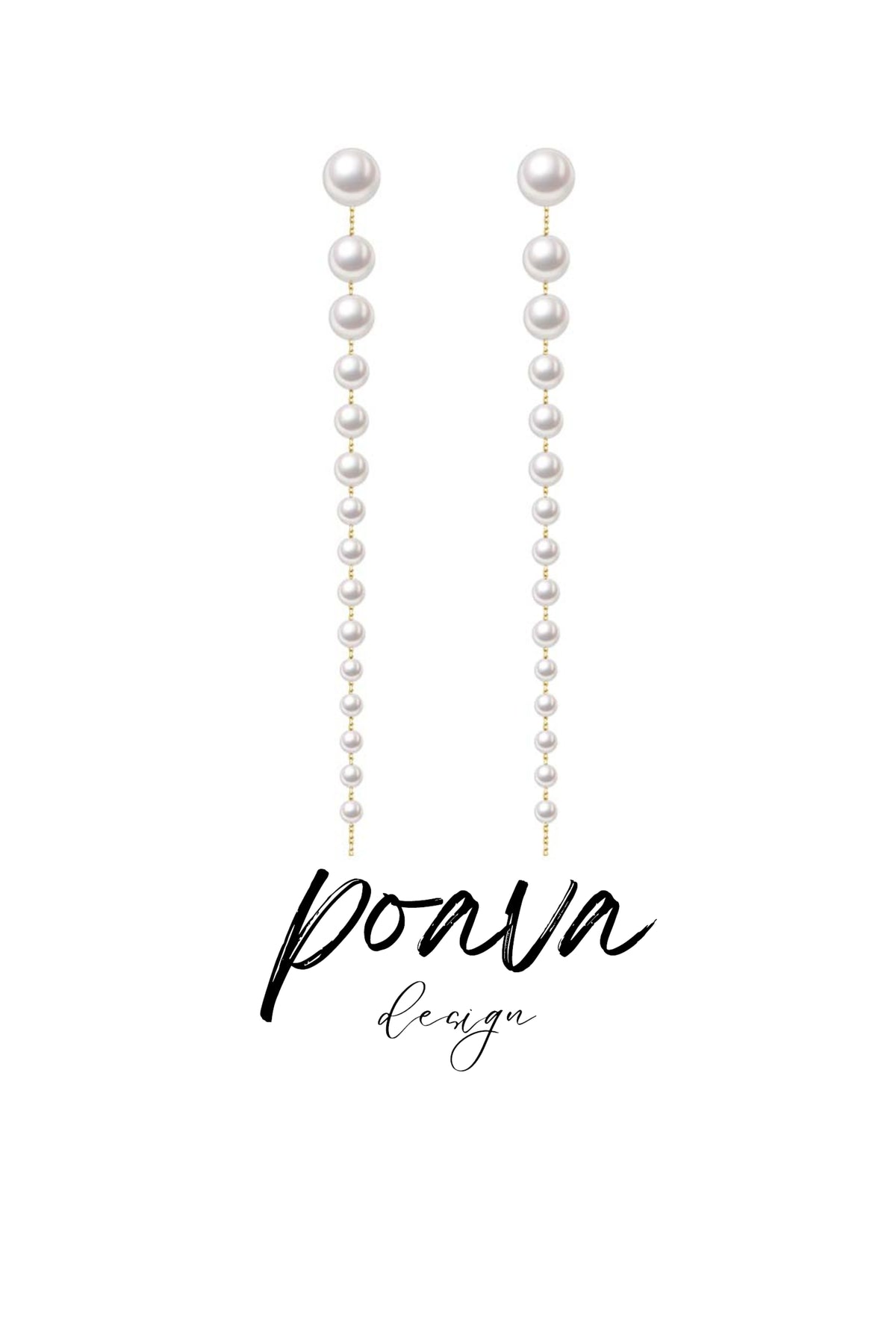 Pearl drop earrings