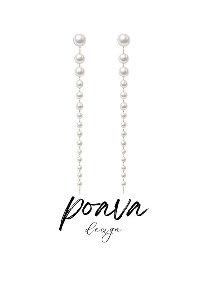 Pearl drop earrings