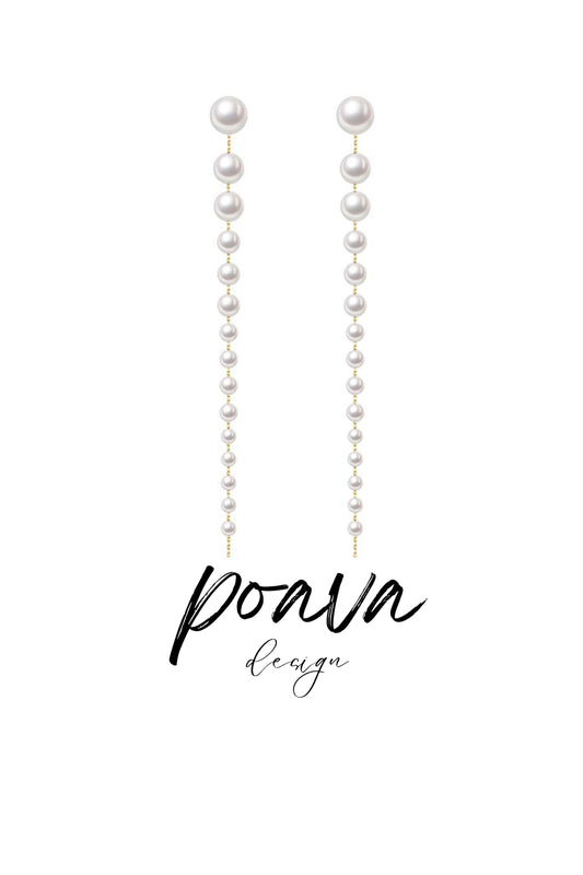 Pearl drop earrings