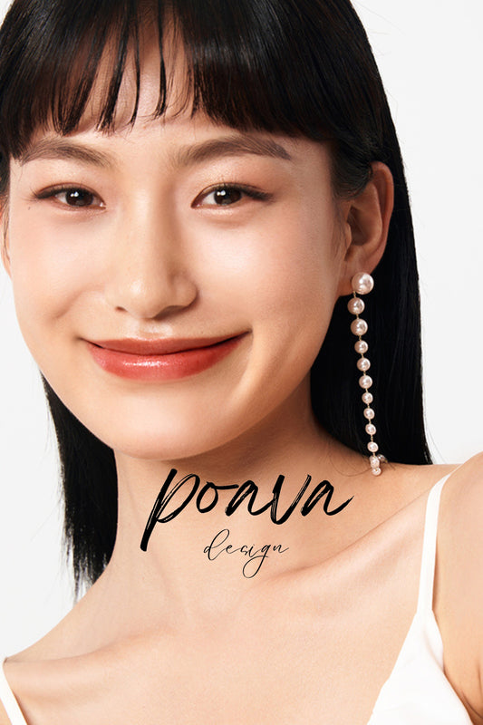 Pearl drop earrings
