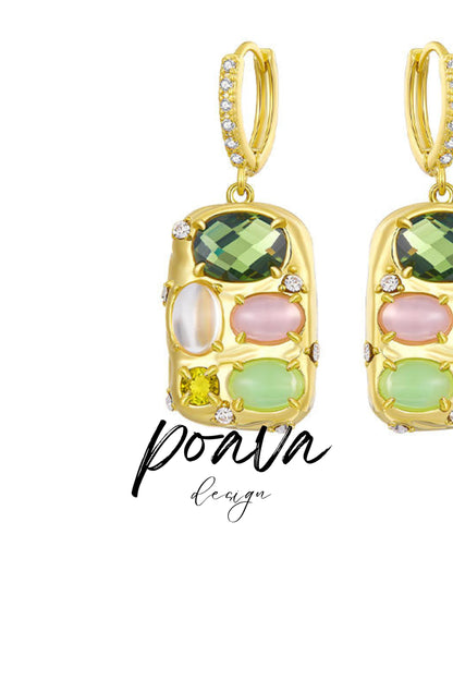 Rhinestone Embellished earrings