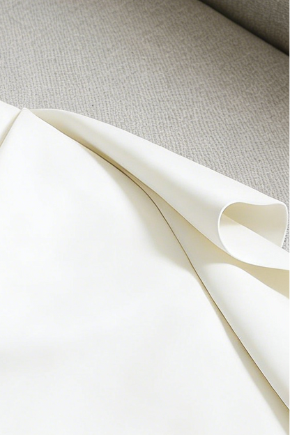 Arene Sheath Diagonal Neck Spandex Midi Dress
